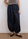 Blue pure cotton balloon-fit denim jeans_1