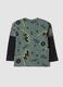 Green pure cotton Pikachu print T-shirt, relaxed fit_1