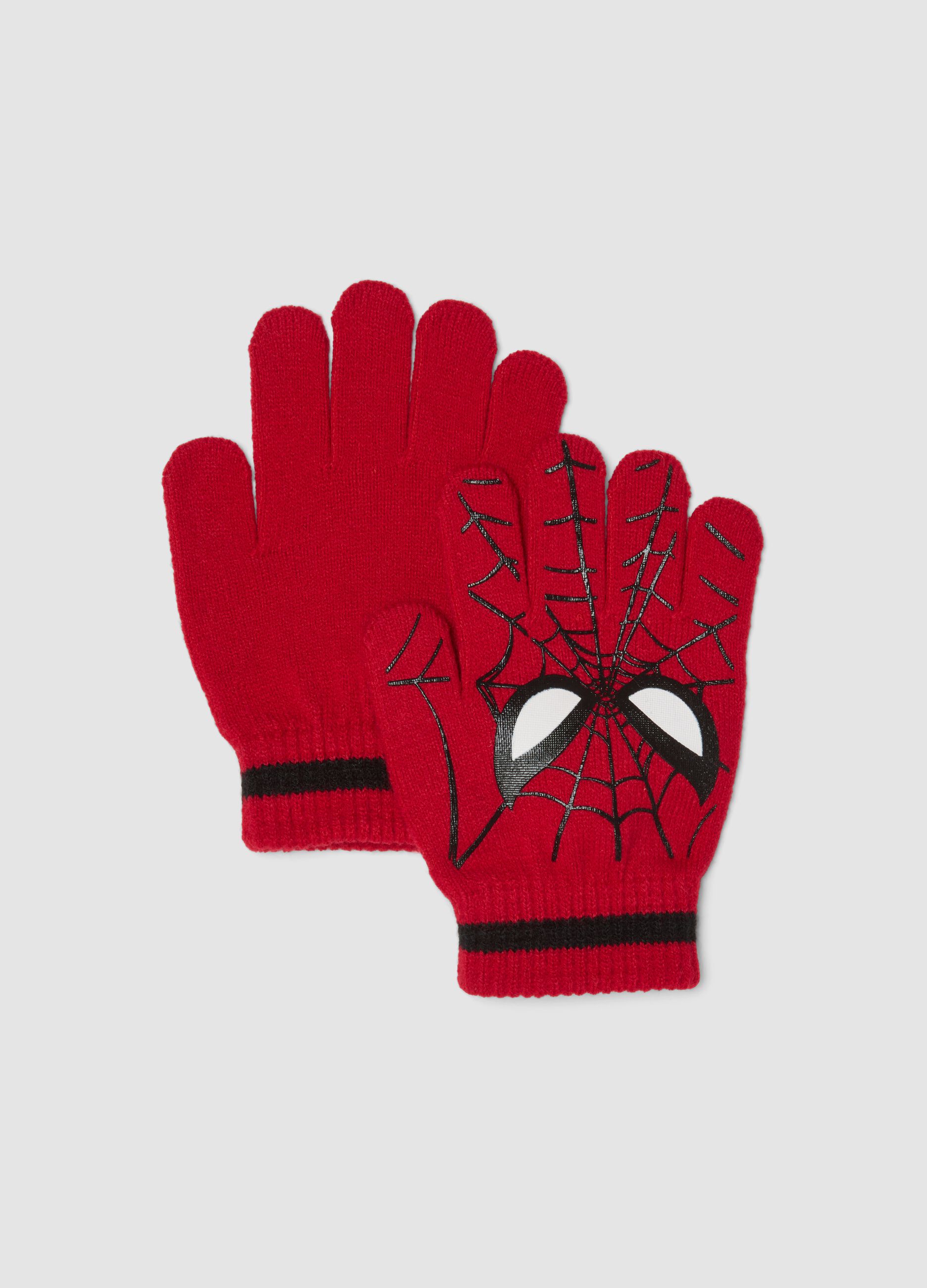 Guanti rossi con stampa MARVEL Spider-Man