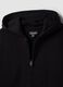 Black organic cotton zip-up hoodie for boys, relaxed fit_5