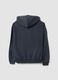 Grey cotton-blend hoodie with rhinestones, relaxed fit_2