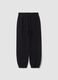 Pantaloni jogger neri in puro cotone organico_1