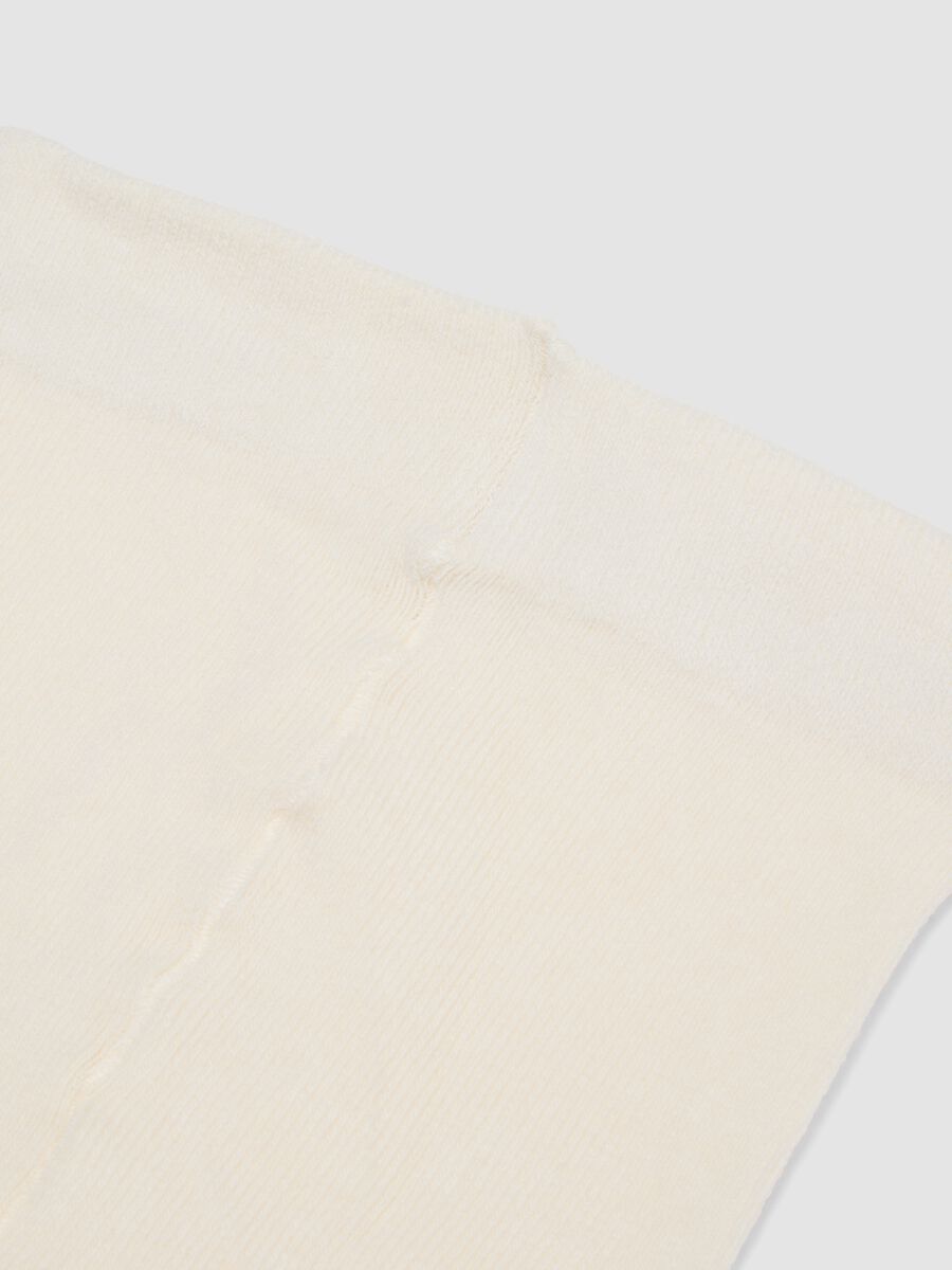 White organic stretch-cotton tights_2