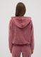 Pink zip-up hooded homewear sweatshirt_3