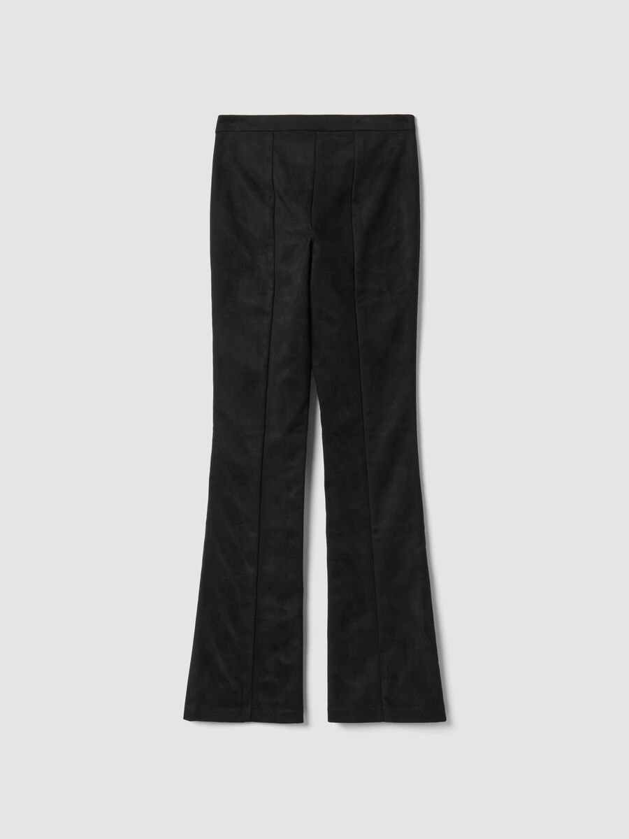 Faux Suede Formal Slim-Fit Trousers_6