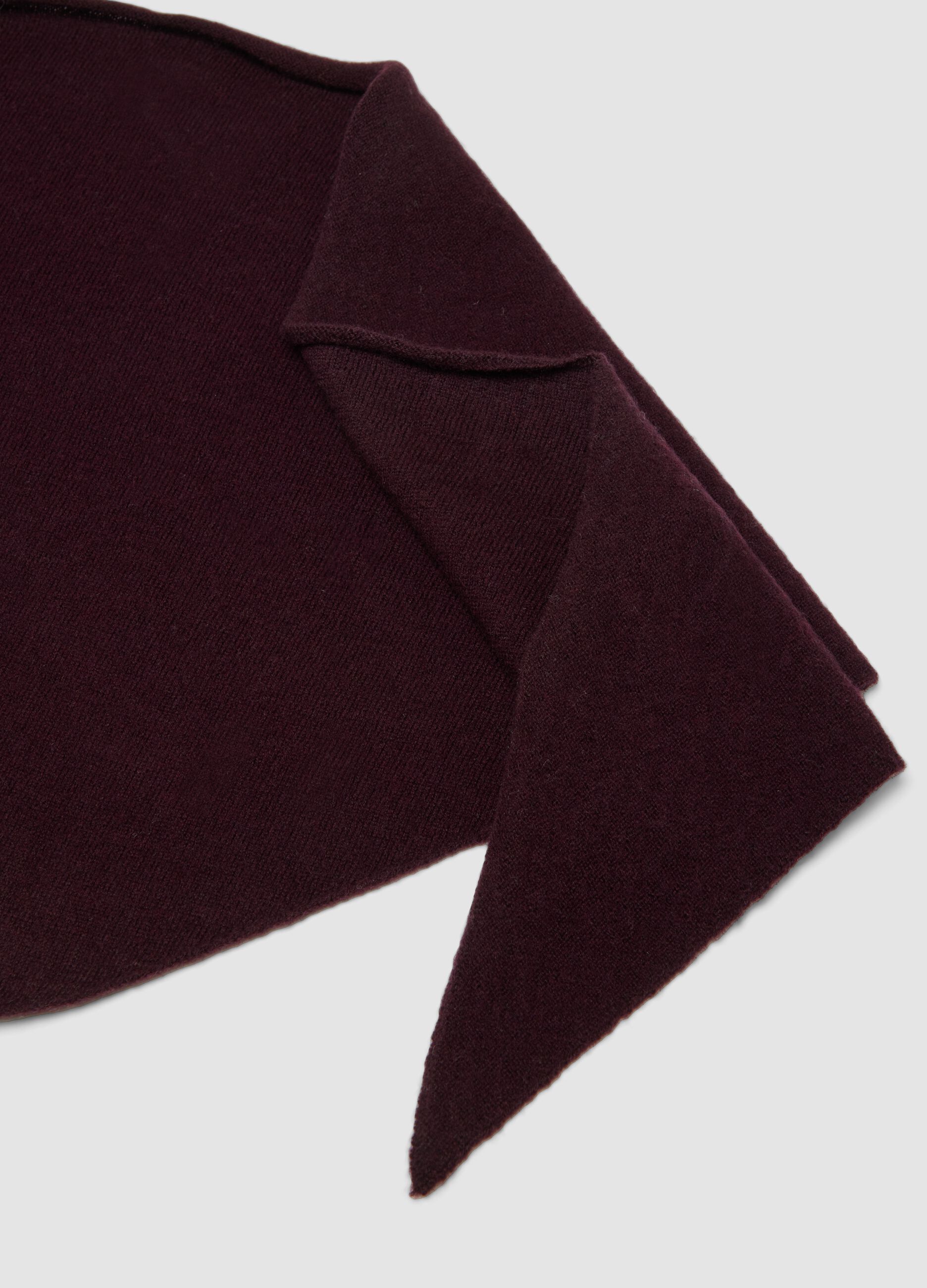 Purple Pure Wool Scarf
