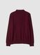 Polo rossa in misto cotone e cashmere a maniche lunghe regular fit_2