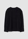 Black stretch wool-blend jumper with rhinestones, regular fit_2