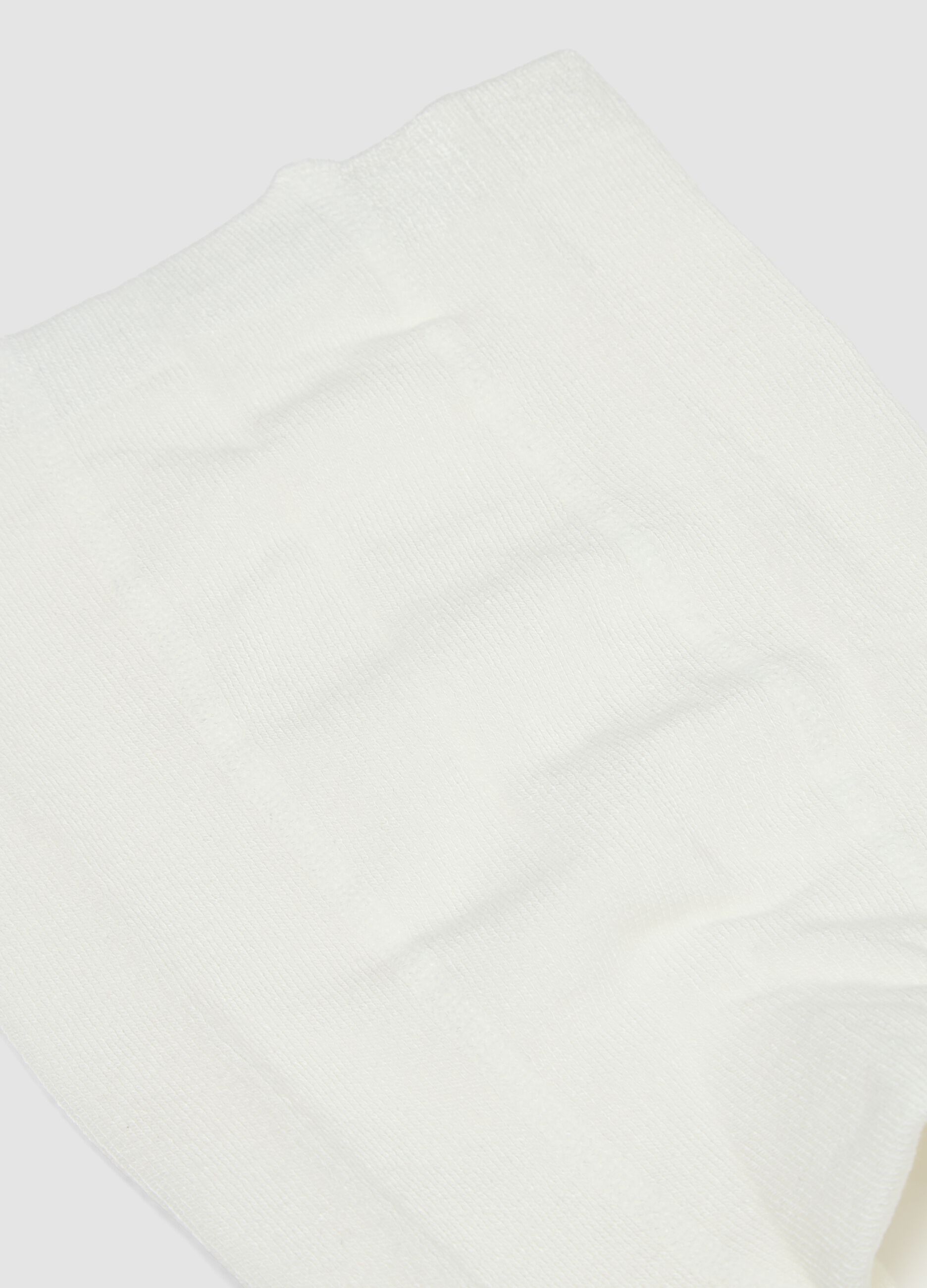 Collant bianco in tessuto elasticizzato