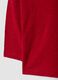 T-shirt rossa in puro cotone organico con girocollo e taschino_2