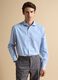 Blue and white striped pure cotton regular-fit shirt_2