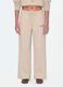 Beige cotton-blend straight-fit joggers_1