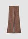Brown organic stretch cotton leggings_0