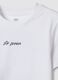 White pure cotton T-shirt with Six Seven prints, regular fit_1