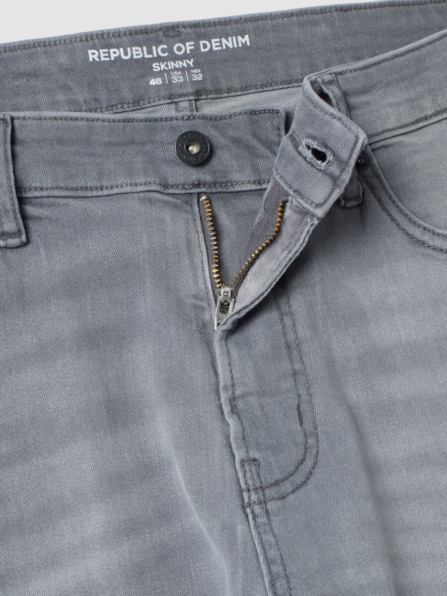 Men&rsquo;s grey skinny-fit stretch cotton jeans_6