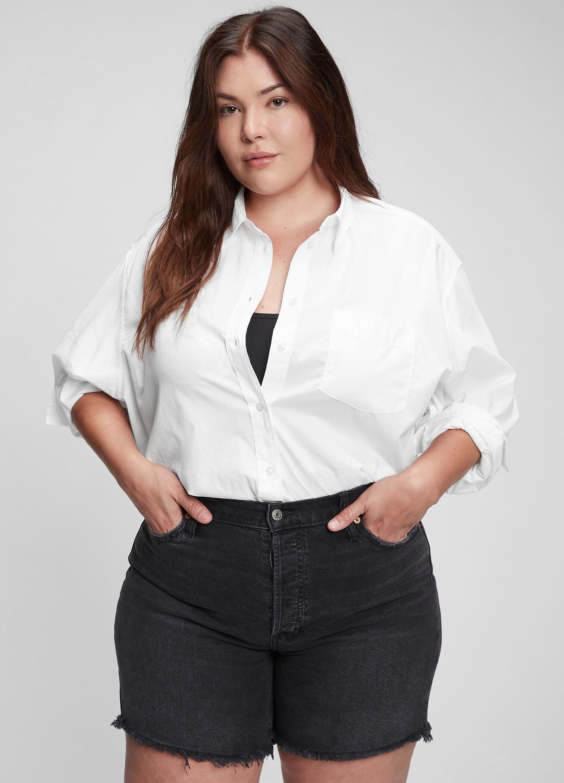 Cotton oversized shirt