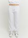 Grey cotton blend jogger trousers regular fit_1