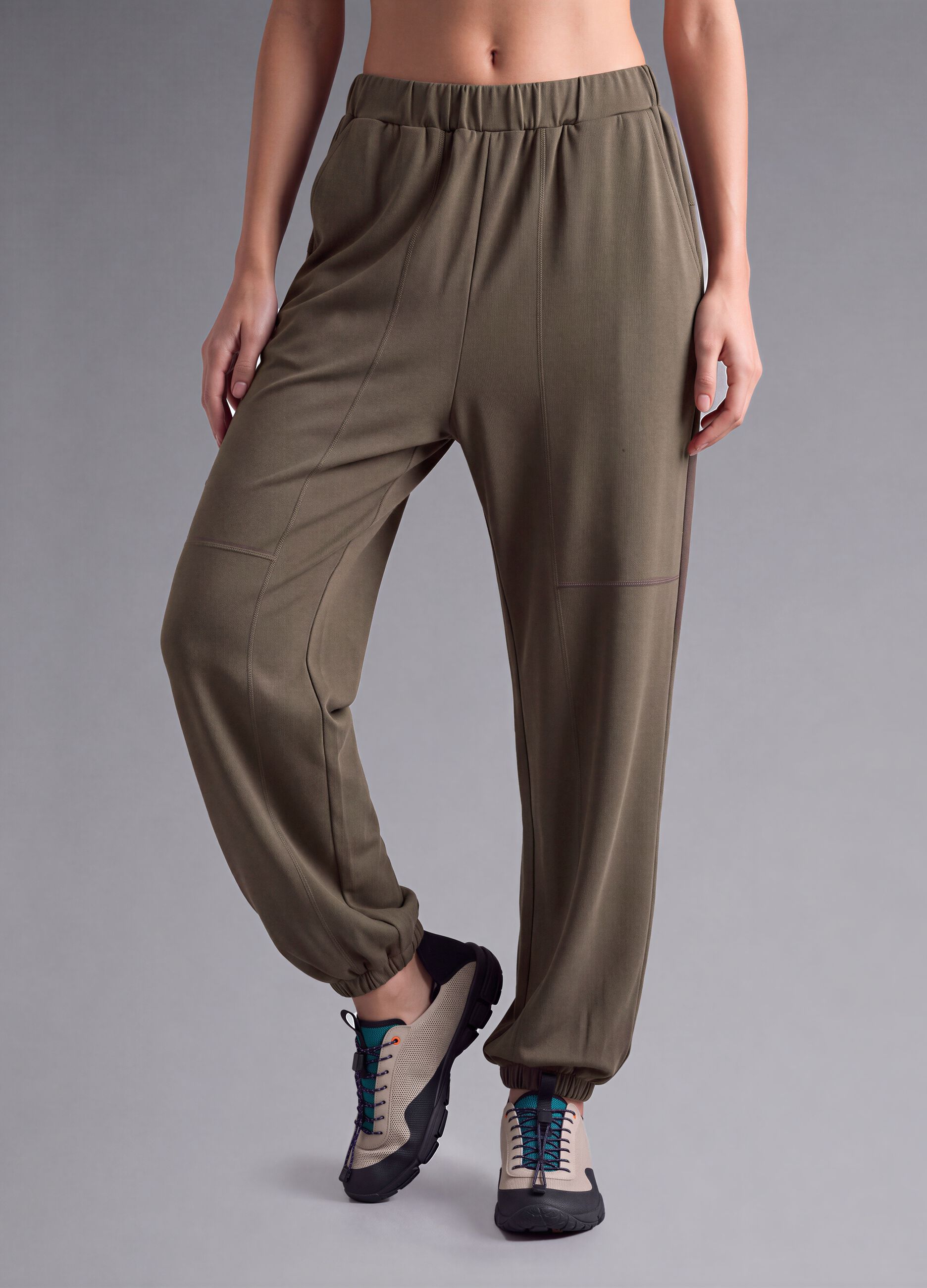 Green soft-touch joggers ALTAVIA STUDIO