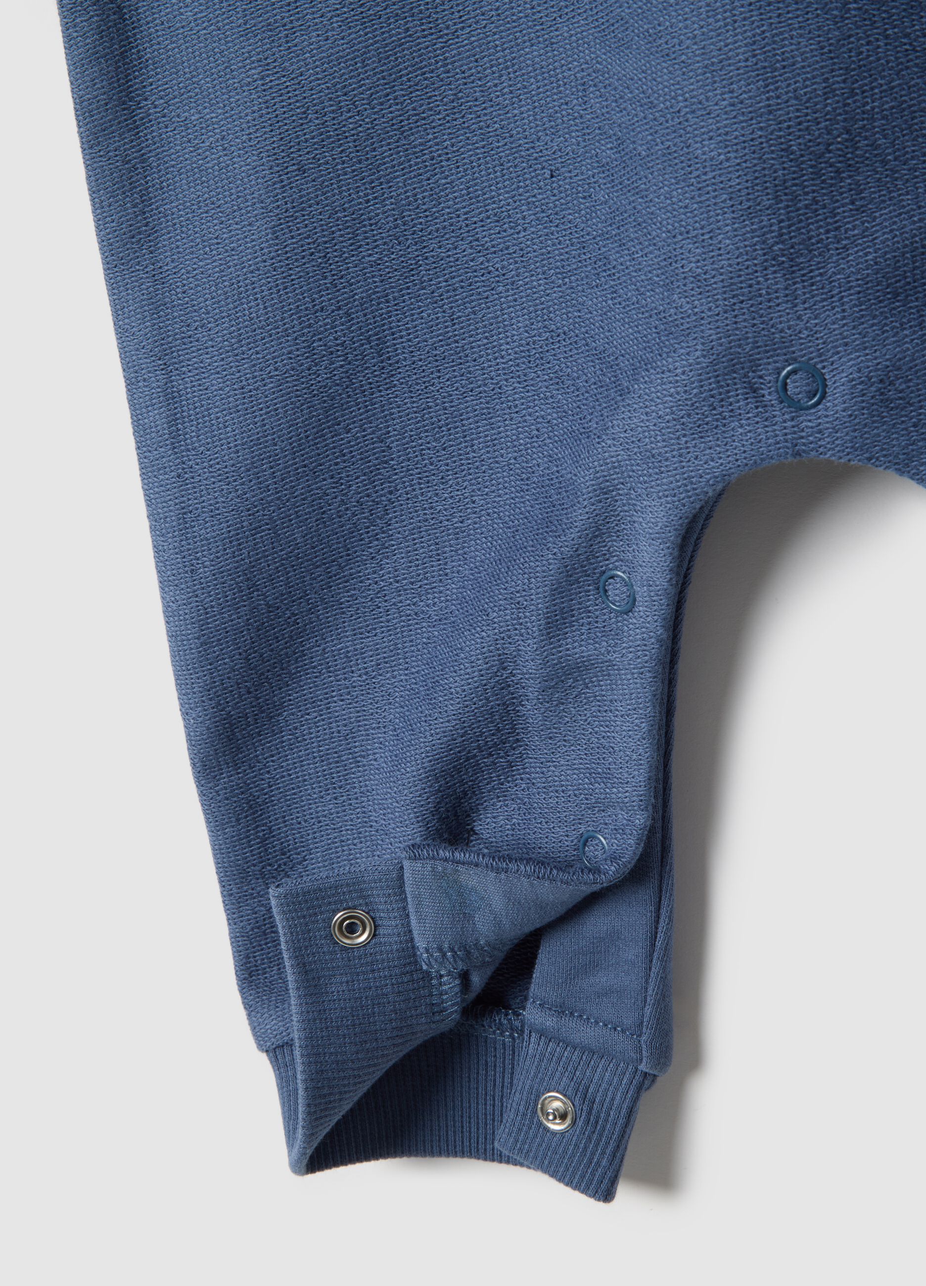 Baby blue pure cotton dungarees regular fit