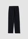 Black cotton-blend joggers with elasticated waistband, regular fit_2