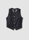 Blue denim waistcoat in pure cotton, regular fit_0
