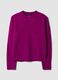 Pink stretch wool crew-neck jumper_0