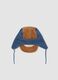 Cappello multicolor in puro cotone con paraorecchie_2