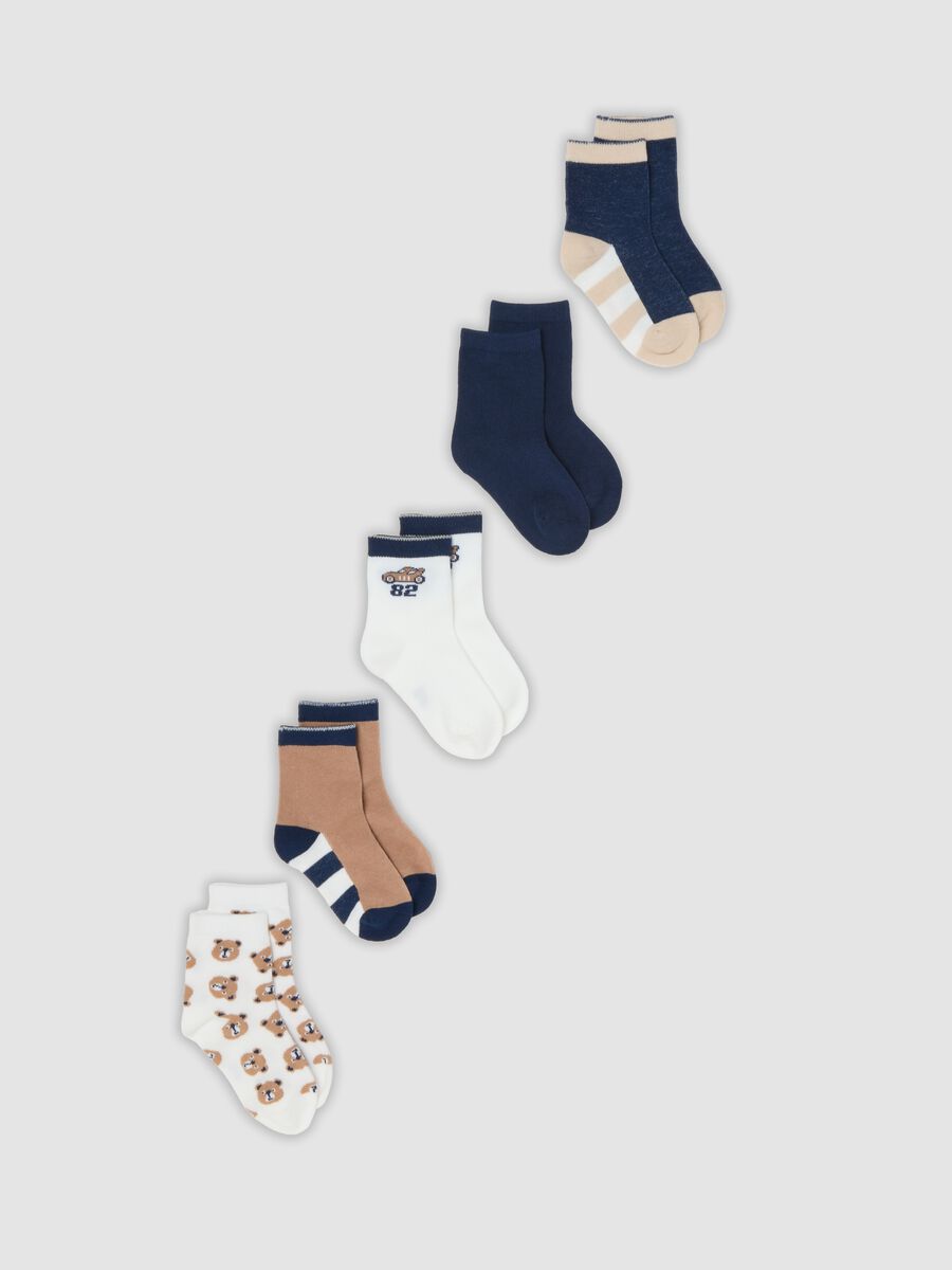 5-pack of multicolour organic stretch-cotton socks_0