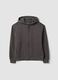 Grey organic cotton zip-up hoodie for boys, relaxed fit_4