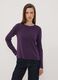 Dark purple fitted crew-neck long-sleeve top_2