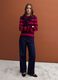 Red pure wool striped crew-neck jumper_1