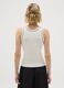 Women's white viscose blend top, regular fit_3