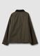Green pure cotton jacket with velvet collar_2