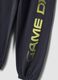 Pantaloni jogger grigi in puro cotone organico con stampa_2