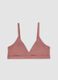 Pink triangle bra in organic cotton and stretch viscose_4
