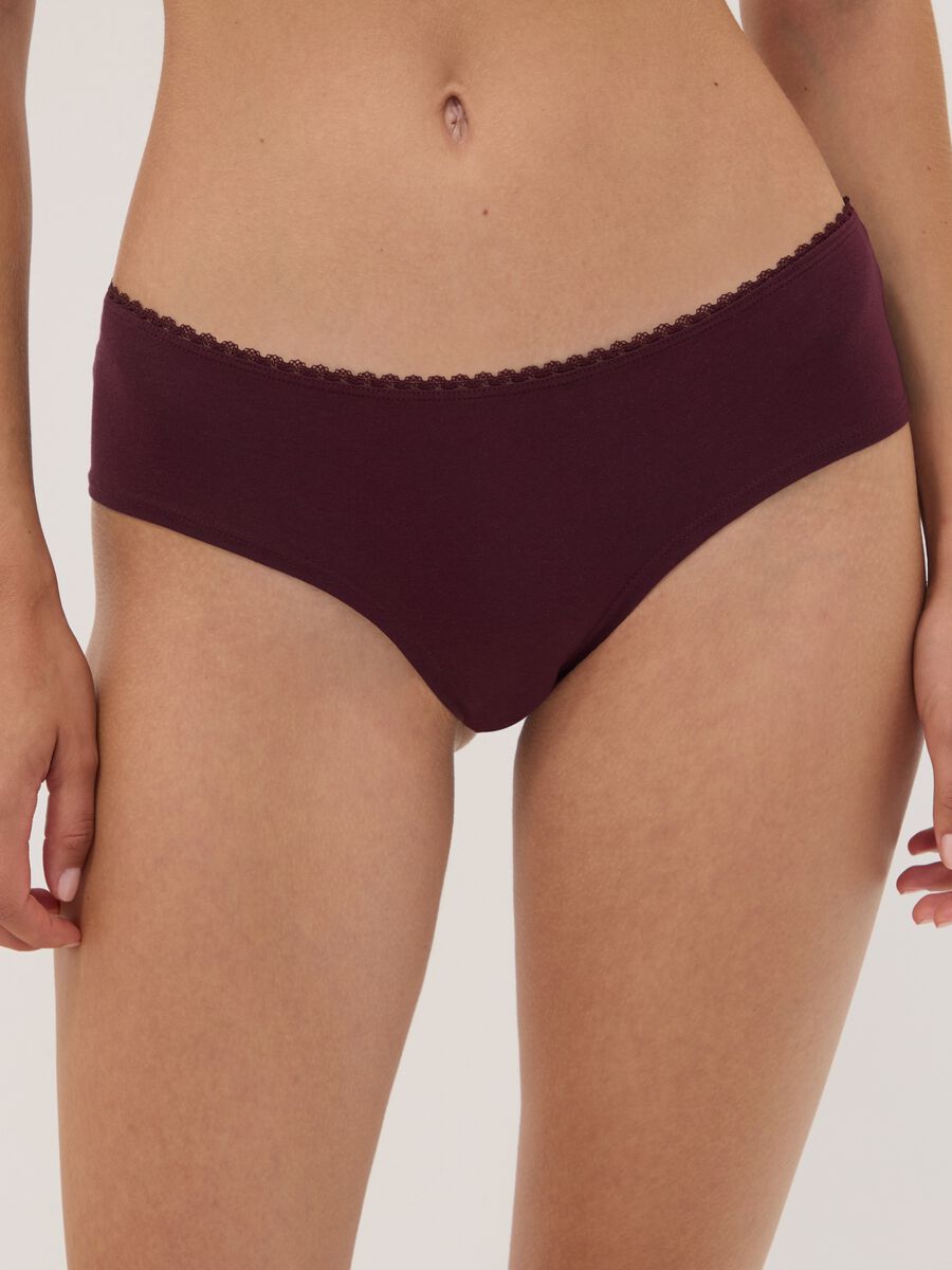 Tripack di slip hipster multicolor in cotone organico elasticizzato_1