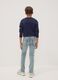 Light Blue Stretch Cotton Regular-Fit Jeans for Boys_1