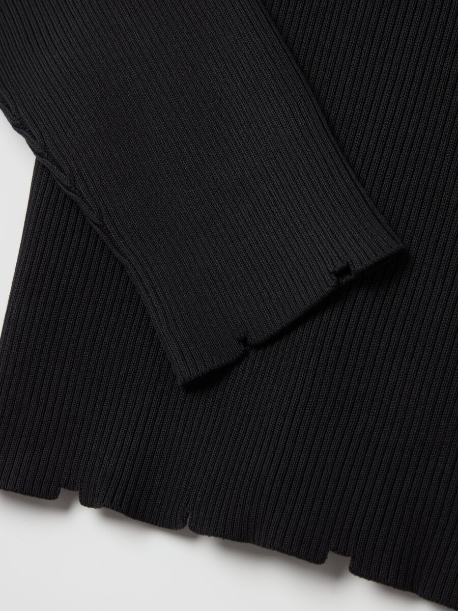 Light Knit Crewneck Black_7