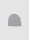 Grey cotton-blend jersey knit hat_0