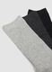Multipack of five multicolour long socks in stretch organic cotton_1