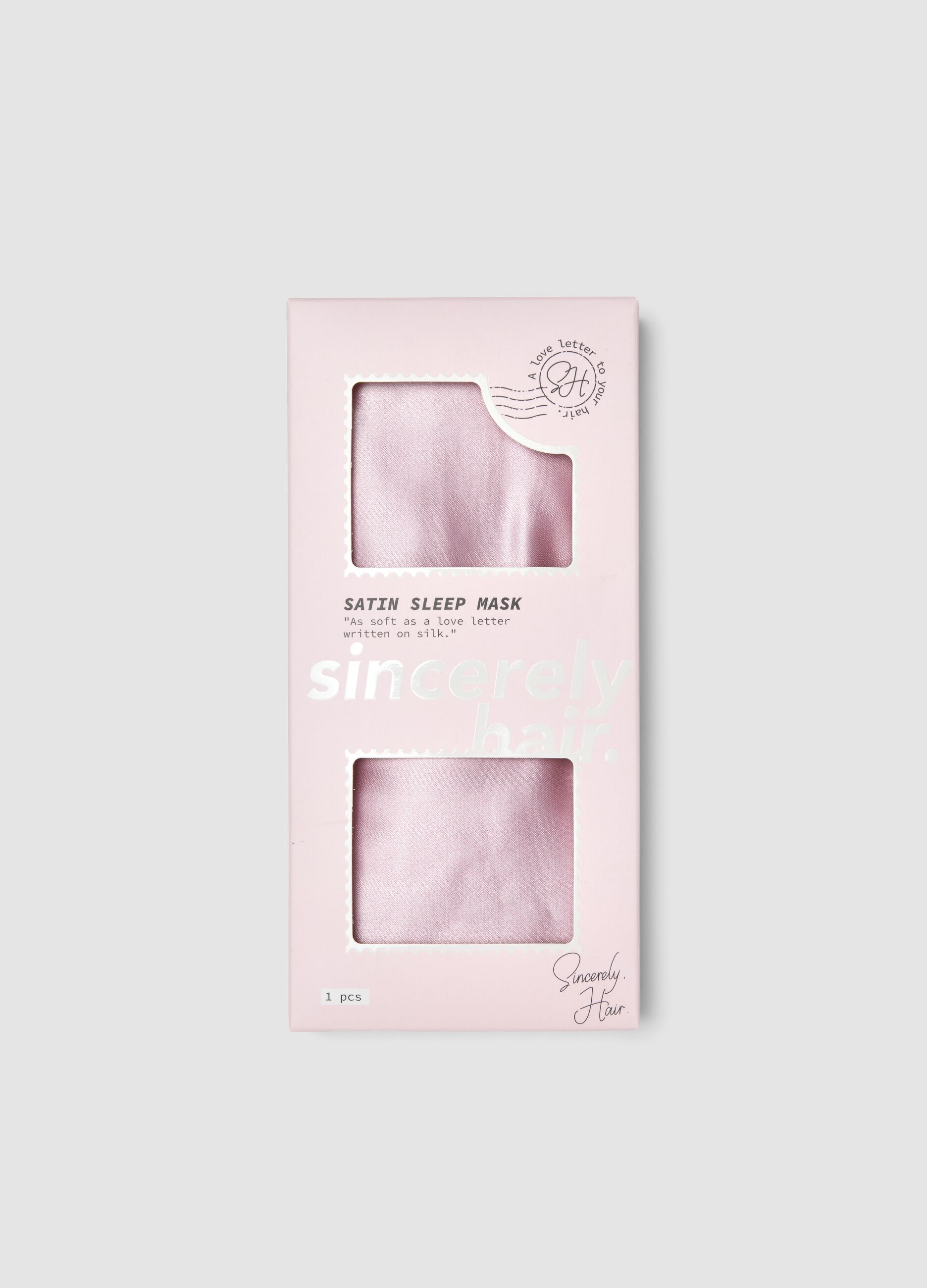SINCERELY HAIR Mauve satin sleep mask