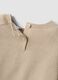 Beige cotton-blend crew-neck jumper for baby boy_2