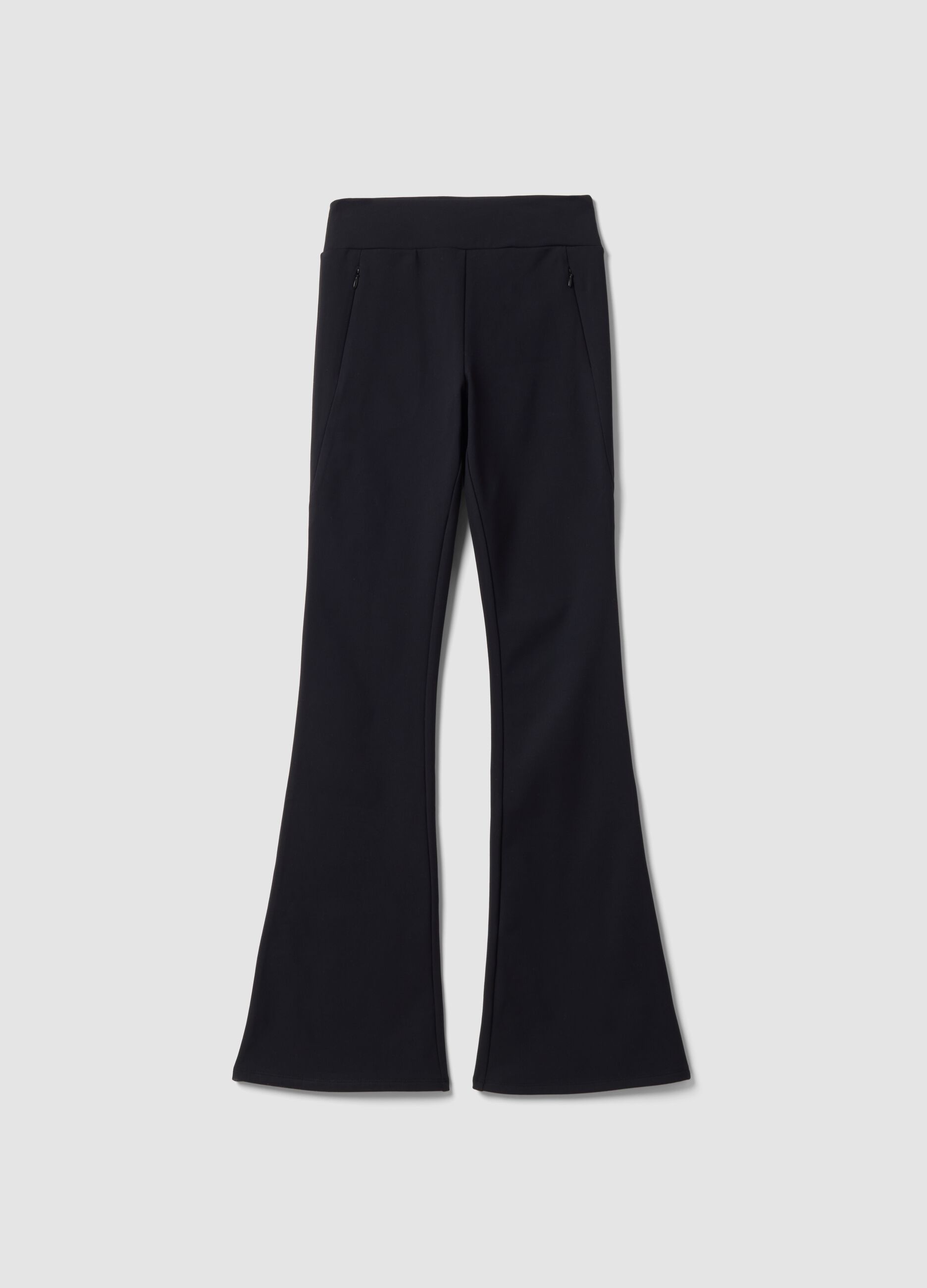 Black flared stretch trousers ALTAVIA STUDIO