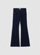 Blue flared stretch-cotton jeans_0