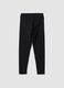 Black stretch cotton slim-fit leggings_5