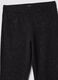 Black flared stretch-cotton trousers with glitter print_2
