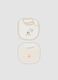 2-pack of white organic cotton Winnie the Pooh bibs_0