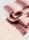 Pink striped scarf with fringes_2