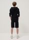 Black cotton-blend boys&rsquo; comfort-fit shorts_1