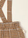 Brown checked cotton-blend trousers with braces_1
